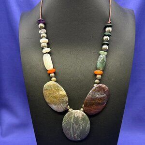 Large Natural Semi-Precious Polished Multi-Color Gemstones